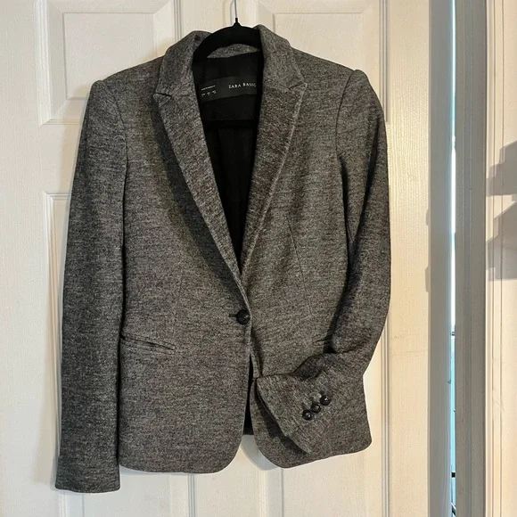 Zara Gray Blazer - Picture 2 of 9